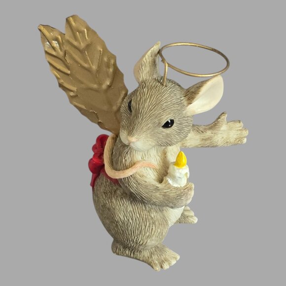 Charming Tales "Angel of Light" Mouse Figurine Silvestri 87/481 Christmas 1996 - Picture 1 of 8